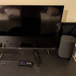 32 Inch TCL FHD Tv With Roku Speakers