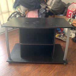 Black tv stand