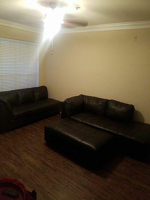 Harrington S Chocolate Leather Sectional Designed By Ashley Harrington S Chocolate Leather Sectional Designed By Ashley Furniture Houston Tx