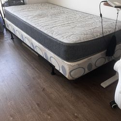 Twin Bed Set (Mattress + Frame + Box Spring + Linens)