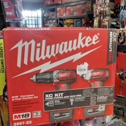 MILWAUKEE M18 COMPACT 2 - TOOL COMBO KIT 