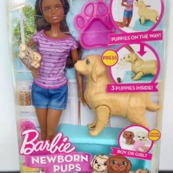 NEW Barbie and Newborn Pups 2018