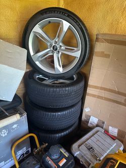 Audi wheels and Michelin tires