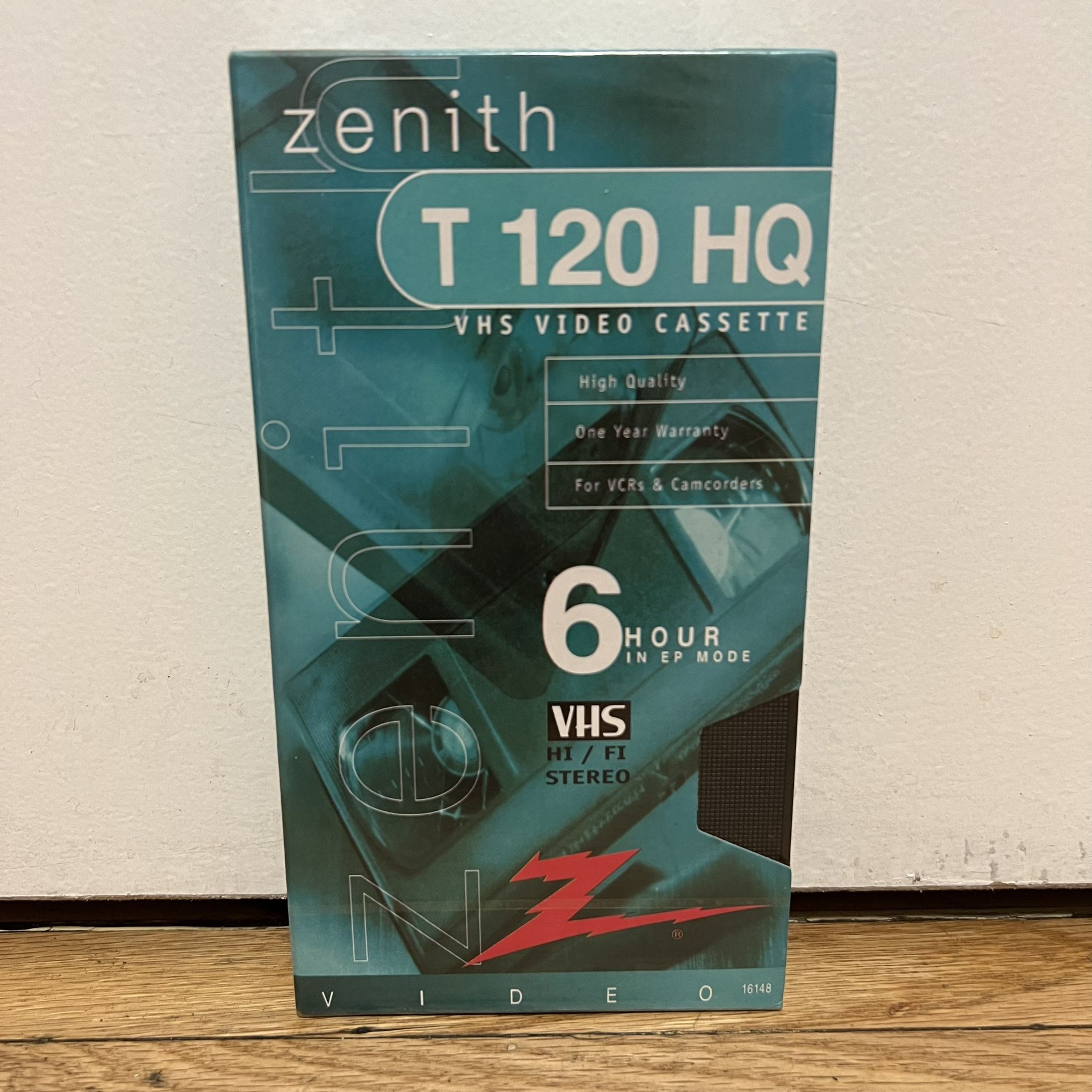 Zenith T 120 HQ Blank VHS VCR Tapes Video Cassette 6 Hours New