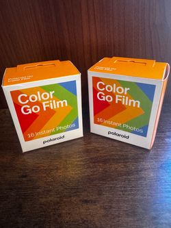 Bundle of Polaroid GO Instant Color Film for Polaroid GO Camera Only - 2 Double Packs 32 photos