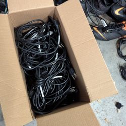 Lots of computer cables, power, DisplayPort and others!