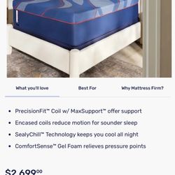 🔴California King | Soft | Sealy Posturepedic® Elite Hybrid Brenham II 14" Mattress