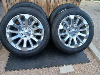 2025 OEM ORIGINAL TAKEOFFS FORD F-150 PLATINIUM LIMITED 22 INCH TIRES GENERAL GRABBER 90 % DOT 0625 $ 1899