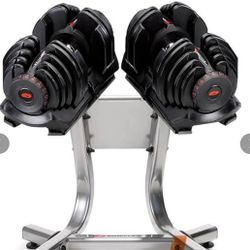 ADJUSTABLE BOWFLEX WITH GREY STAND!