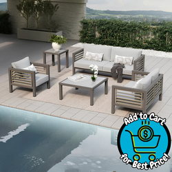Grand Leisure Cullen 5-piece Outdoor Deep Seating Set