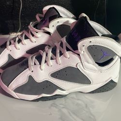 Nike Air Jordan 7 Retro Flint Gray White Purple