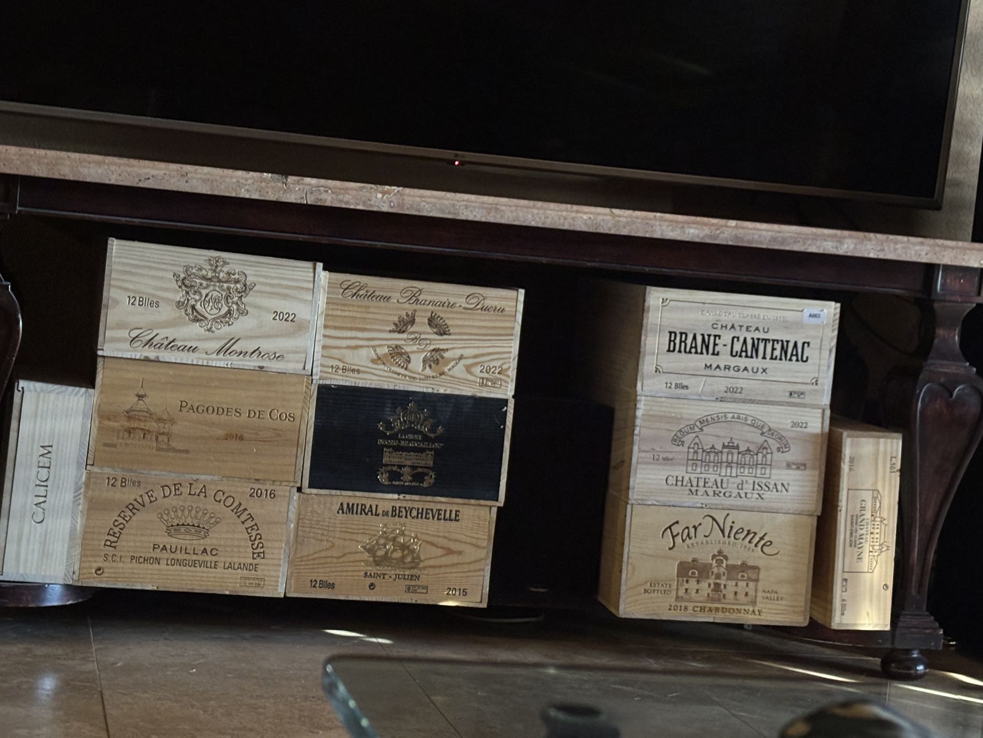 French Wood Wine Boxes And Crates For Sale Boxes $25 and Panel’s $10