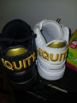NXXTGEN Equity Sneakers Black and White Gold