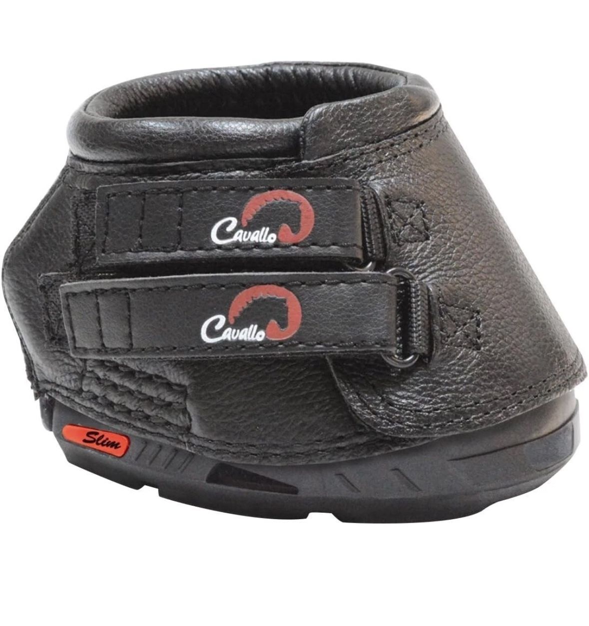 2 Cavallo Horse & Rider Simple Sole Hoof Boots, Size 3 Black Leather