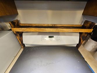 Over the oven shelf