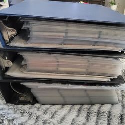1000s Of Sports Cards In Binders Lot Of 3 Binders. 