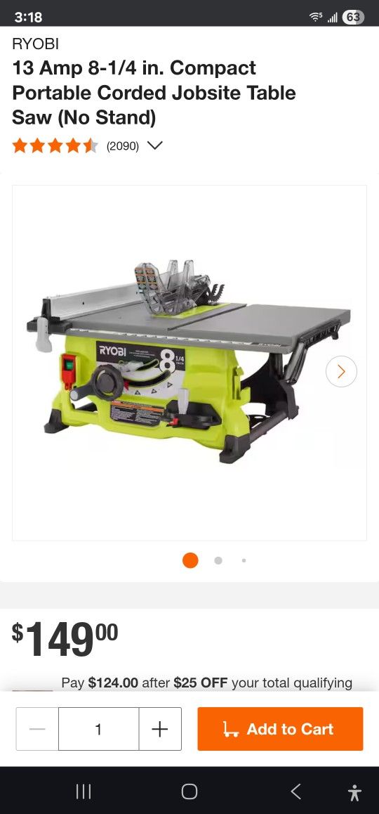 Ryobi Table Saw