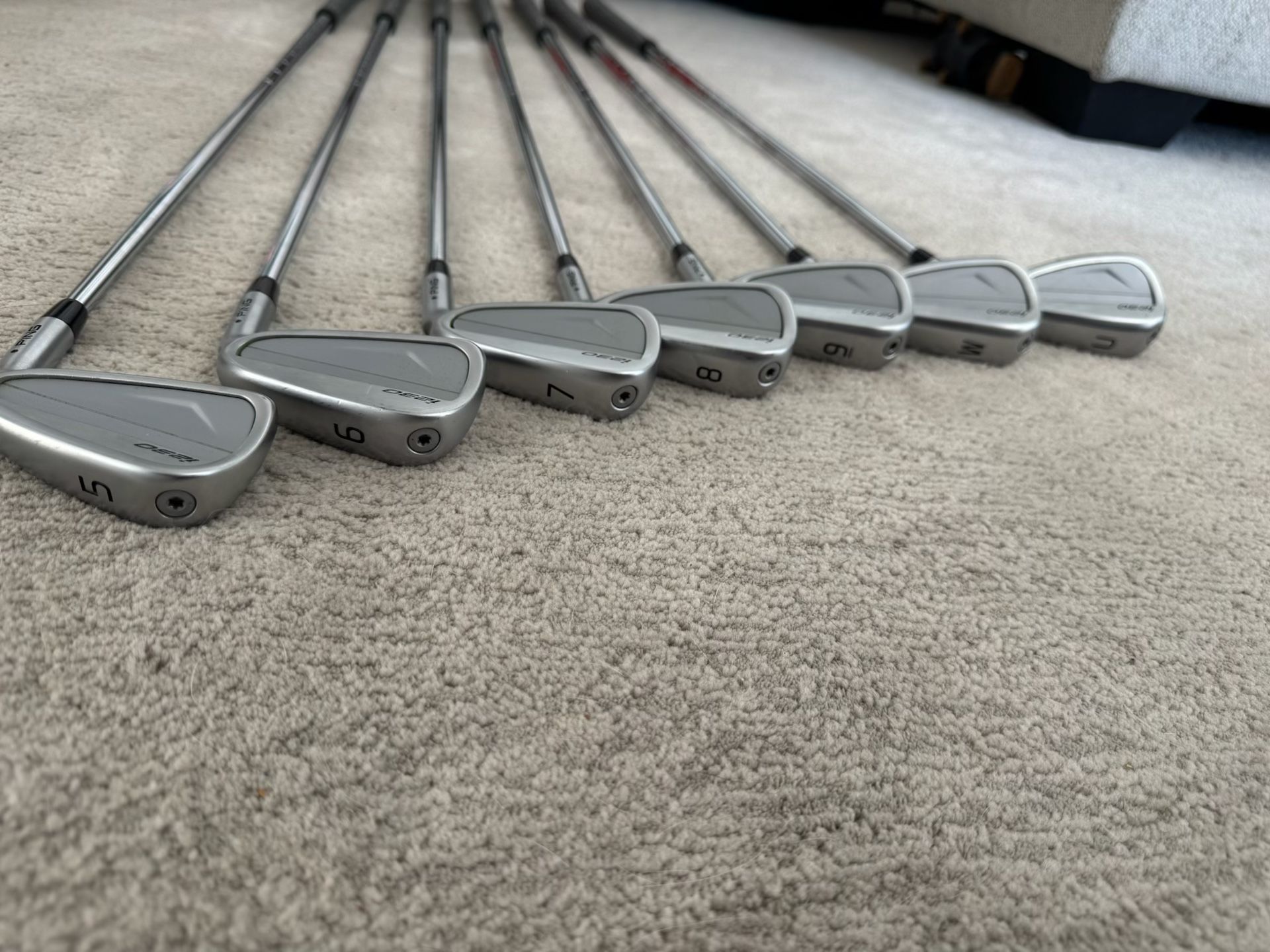 Ping i230 Irons. Upgraded 120 Modus 3 NS Tour Pro Shafts, Upgraded