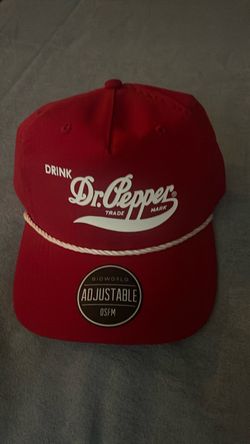 Dr. Pepper Snapback Hat Red Adjustable