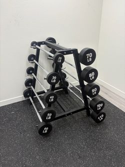 Brand New 20-110 lbs Straight Bar Set with Racks, 650 lbs Total Barbell Set Weights for Home Gym Equipment