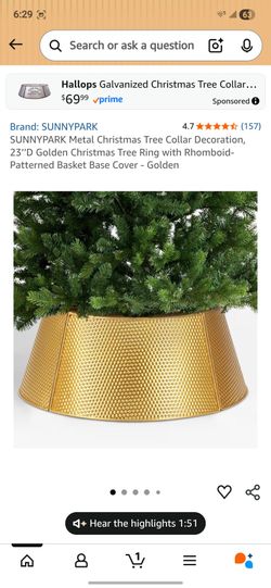 Metal Xmas collar decoration