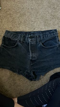 Black denim shorts size small