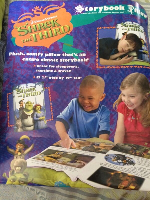 Shrek The Third Storybook Pillow Book
