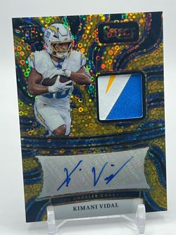 2024 Panini Select Kimani Vidal /10 Gold Signature Memorabilia Patch Auto