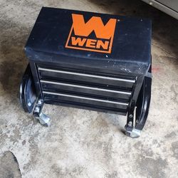 Wen Shop Rolling Stool Tool Box