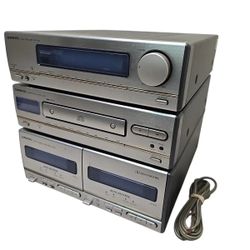 Onkyo R-05 Amplifier C-05 CD Player K-05W Tape Deck Bundle TESTED