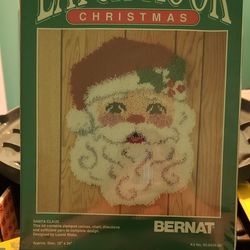 Christmas Santa Latch Hook Kit 18x24