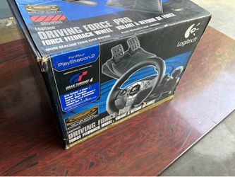 Logitech Driving Force Pro Wheel Pedals Shifter PS2