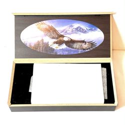 Showcase Box of a New Eagle Designed Pocketknife.