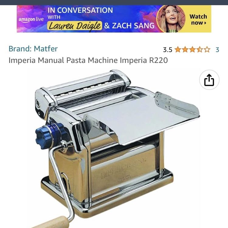 Imperia R220 Manual Pasta Machine