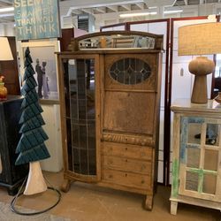 Oak Secretary Hutch