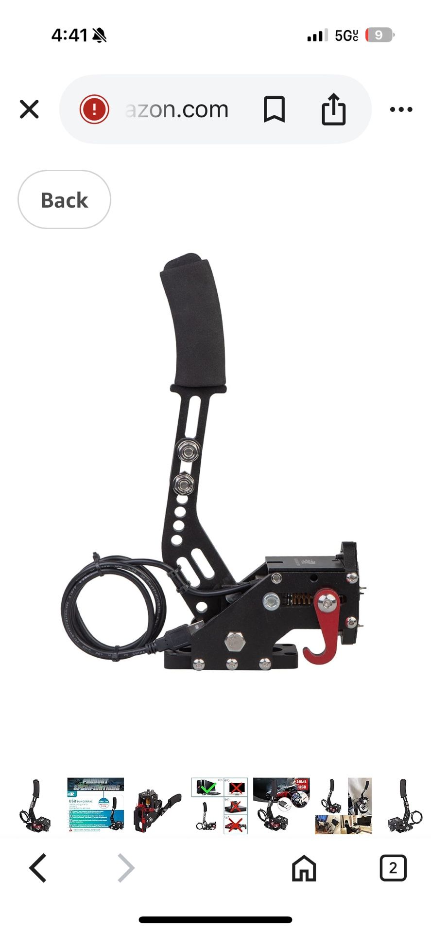CNRAQR Hand brake For Racing Simulator