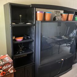 60” Big Screen W  / Entertainment cabinets