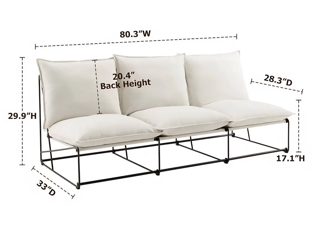 Sofa Beige Cloud Style