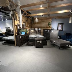 Grey 4PC Queen Bedroom Set 