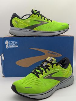 Mens Size 12 Brooks Green Ghost 14 Running Sneakers Mesh Low 1103691D310 Shoes