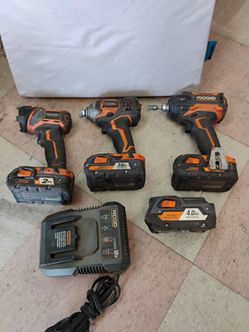 Ridgid set eight pieces .
