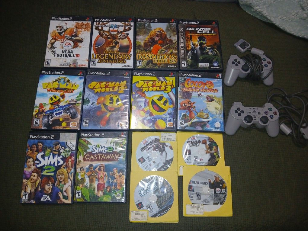 Ps2 Games And Controller Bundle(14)