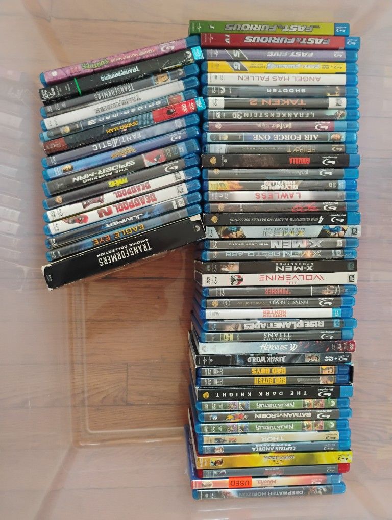 56 Blue Ray Movies