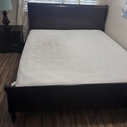 King Bedroom Set Dark Brown 