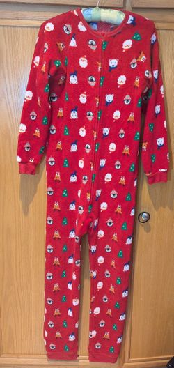 Macy's Christmas Fleece Onesie Pajamas 