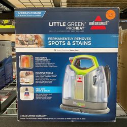 BISSELL LITTLE GREEN PROHEAT CARPET & UPHOLSTERY DEEP CLEANER.