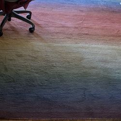 Multi Color Rug 8x10 W/Pad Included 