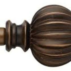 Two  Bali Fluted Curtain Rods.

Shorter -   Largest this expands to 47 inches
Longer -  Largest this exp  over 110 inches
