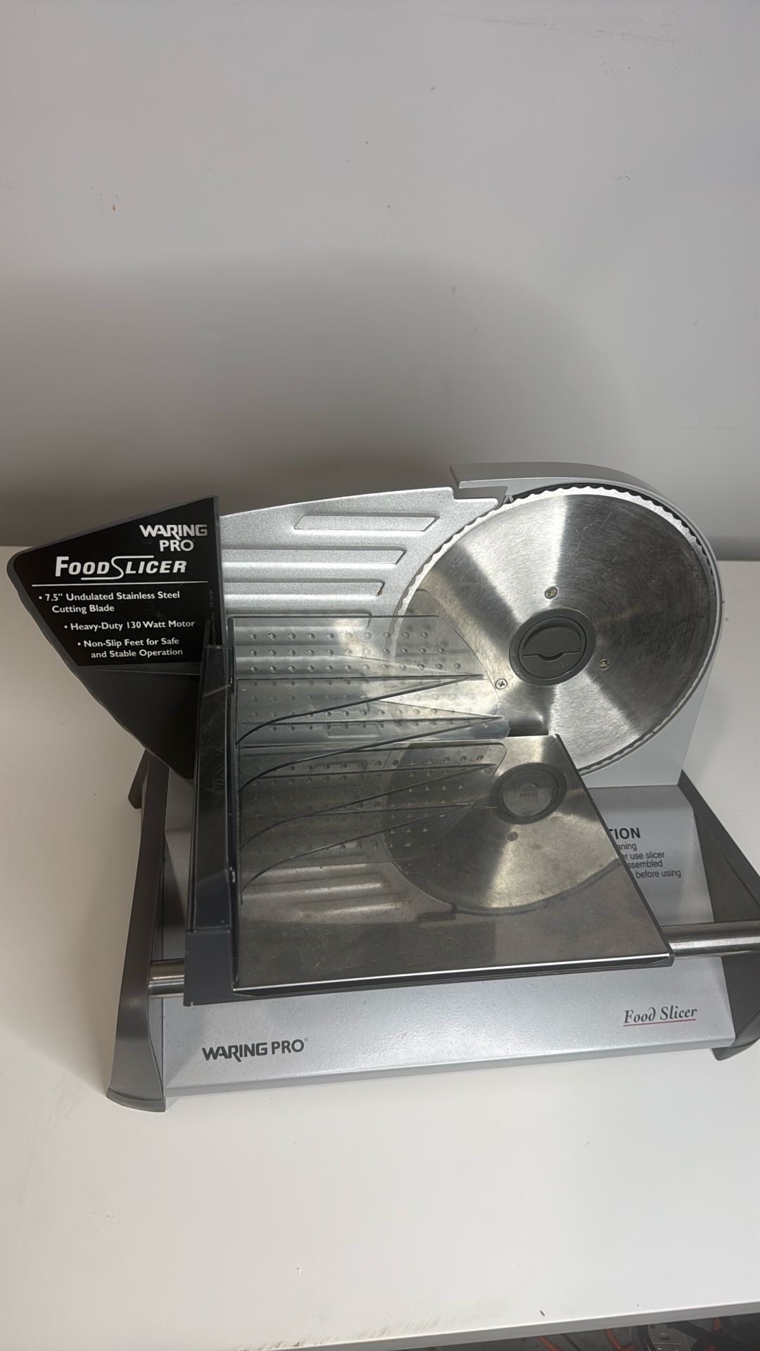 Waring Pro Heavy Duty Professional Food Slicer, Stainless Steel