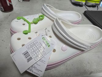 Crocs Crocband Clogs White Pink